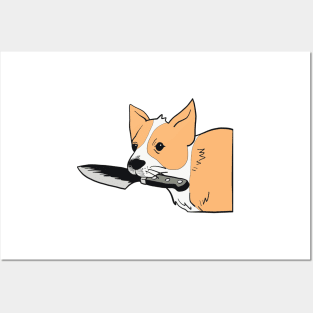 Corgi Knife Posters and Art